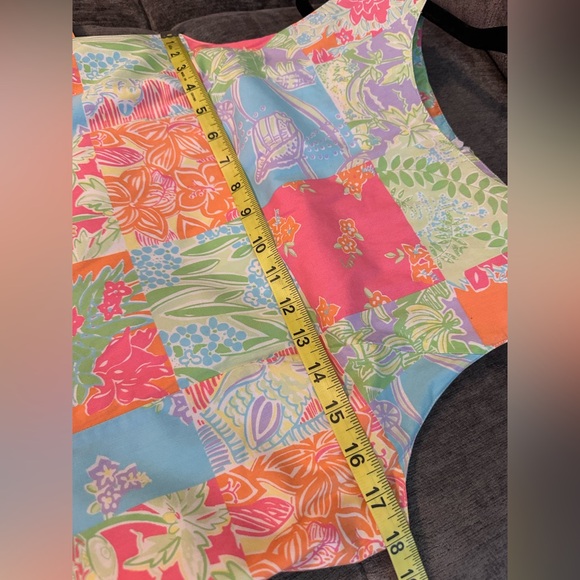 Vintage Lilly Pulitzer Krista Patchwork Shift Dress Size 8 - Picture 8 of 9